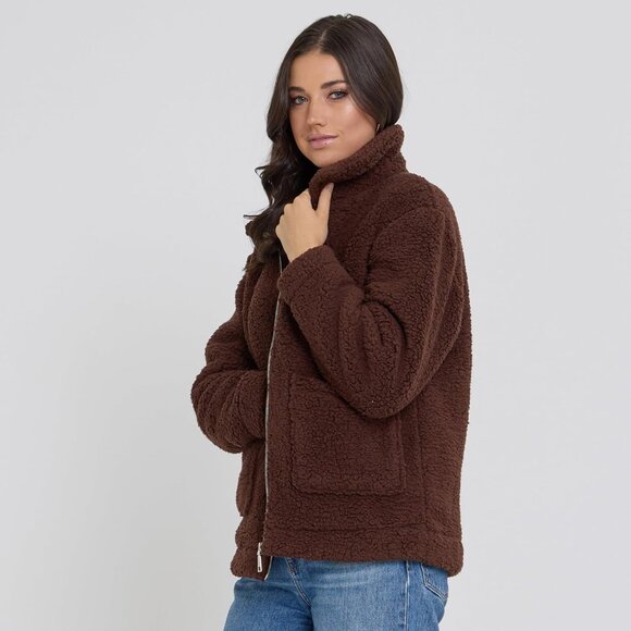 Jacket Women Espress Oversized Faux Winter Coats for Women Shearling Fleece Plus - Picture 4 of 7
